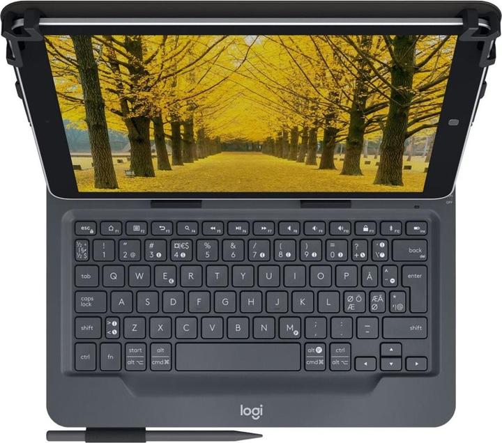 Immagine prodotto Logitech Folio universale con tastiera integrata per tablet da 9-10 pollici Bluetooth QWERTY italiano (IT, Tablets)