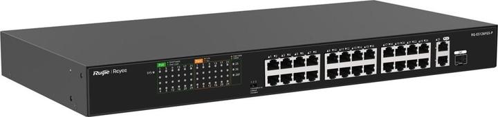 Immagine prodotto Ruijie 24 porte 100Mbps + 1 porta Uplink 1000Mbps + 1 porta combo Gigabit RJ45/SFP, 24 porte supportano P (24 porte)