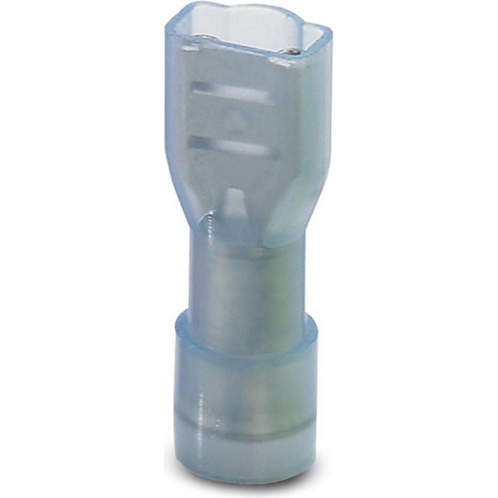 Phoenix Contact Presa piatta Larghezza di inserimento: 4,8 mm Spessore di inserimento: 0,5 mm 180° Completamente, Cavo + Spina elettrica, Blu