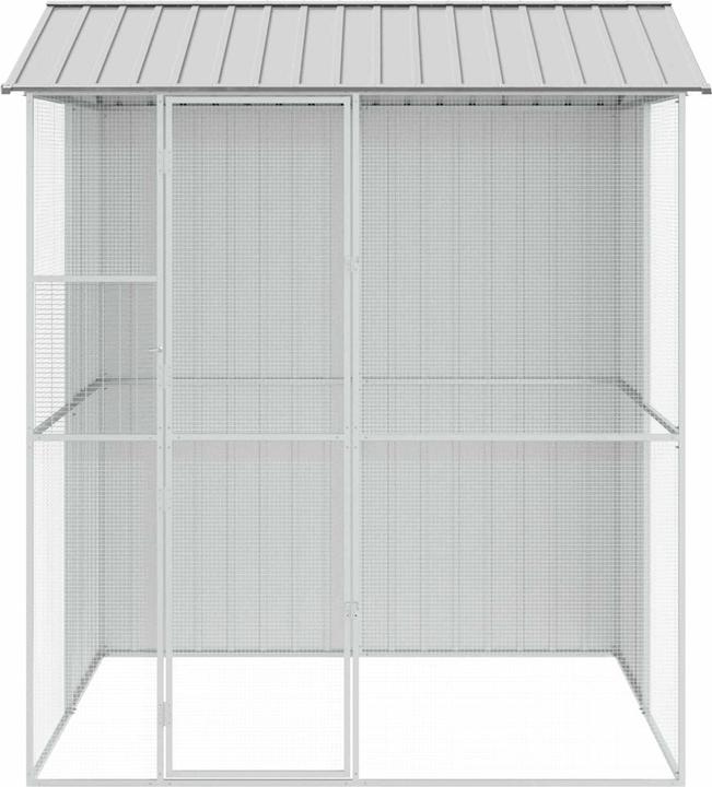 Immagine prodotto vidaXL Voliera grigia 215x210x247 cm acciaio