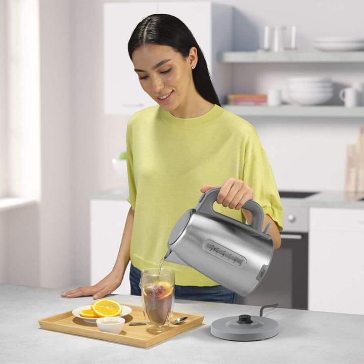 Actual product image Braun Wasserkocher PurShine WK 1500 GY (edelstahl/grau, 1,7 Liter, 2.200 Watt) (1.70 l)