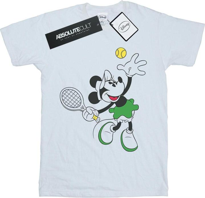 Actual product image Disney Girls Minnie Mouse Tennis Cotton T-Shirt (104)