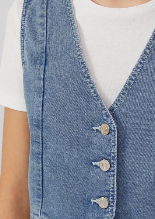 Produktbild S.Oliver Indoor-Weste Denim-Weste mit Glitzer-Finishing (134, 140)