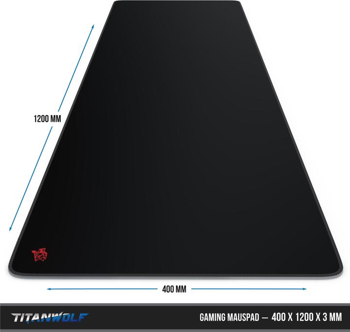 Actual product image Titanwolf Gaming Mouse Pad, XXXL Speed Mousepad 1200 x 400 mm, Speed & Precision (XL)