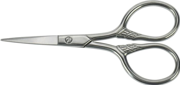 Actual product image Beard scissors, chrome-coloured, length 9 cm