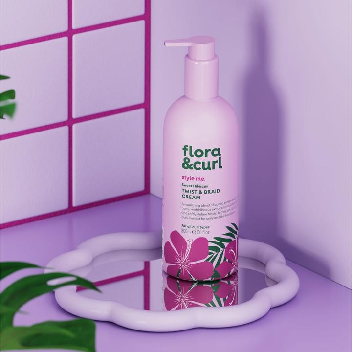 Image du produit NoName Floracurl Sweet Hibiscus Twist Braid Cream Hair Cream 300ml (Crème capillaire, 300 ml)