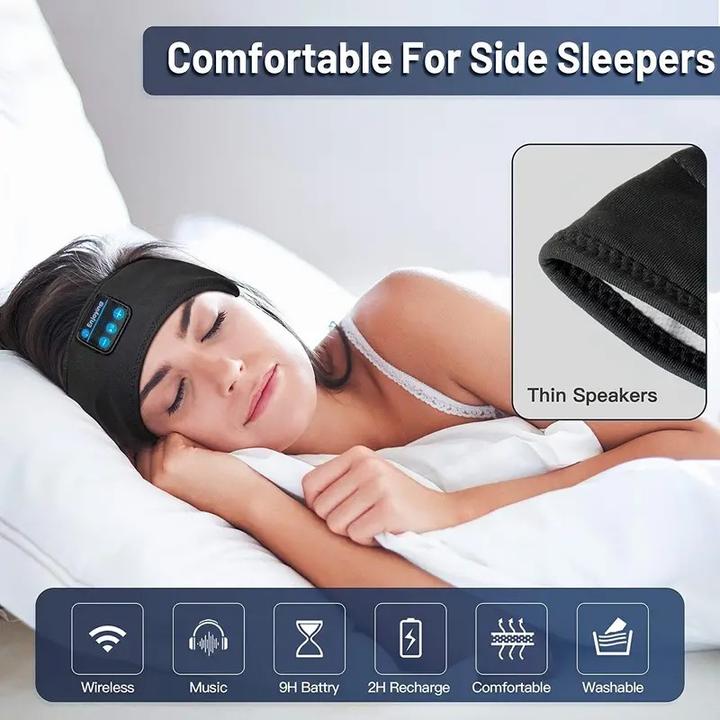 Produktbild Cbx Bluetooth Stirnband mit Kopfhörer, kabellose Schlafkopfhörer Schwarz (10 h)