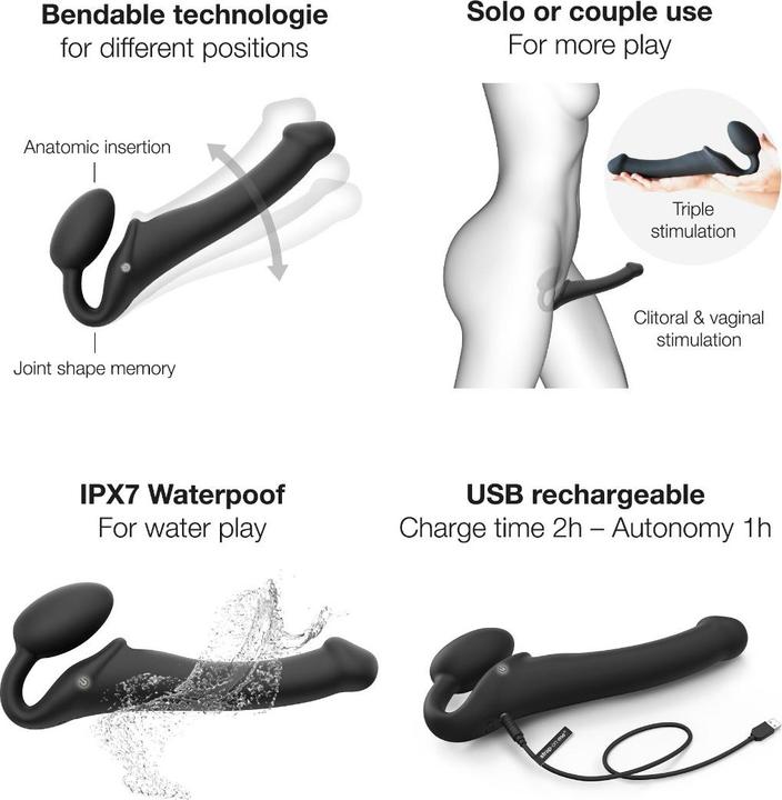 Produktbild Strap-on-me Vibrating Bendable Strap-on