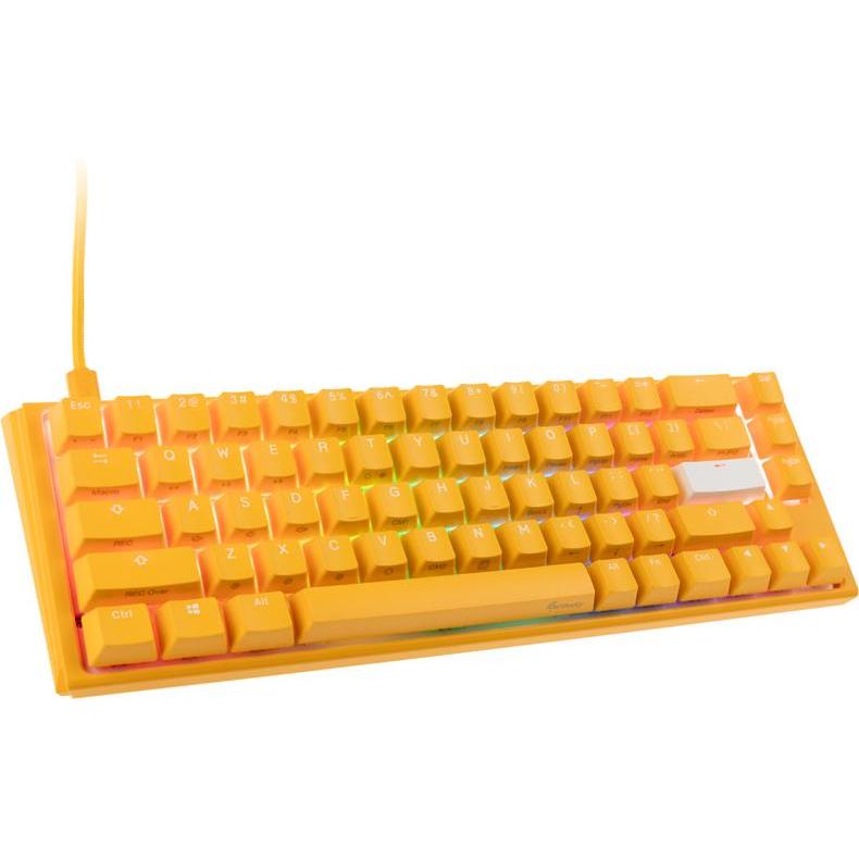 Ducky One 3 Yellow SF Gaming Tastatur, RGB LED - MX-Black (US) (US, Kabelgebunden), Tastatur, Gelb