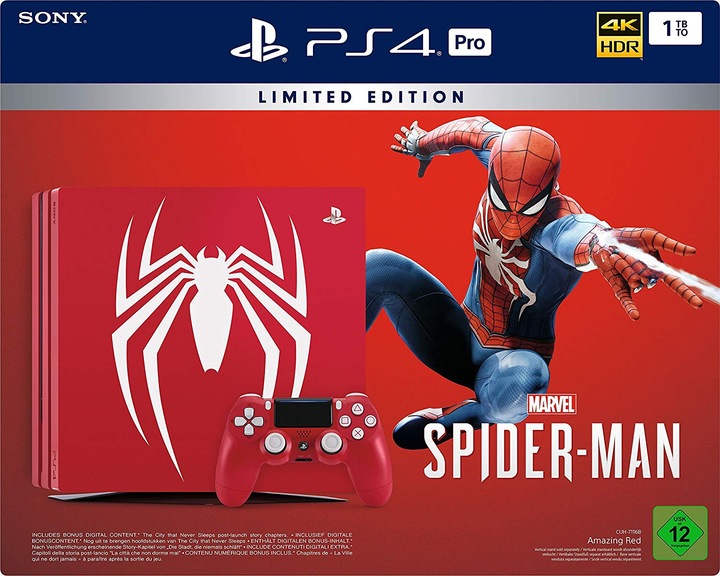 Produktbild Sony Playstation 4 Pro 1TB Limited Edition + Spider Man