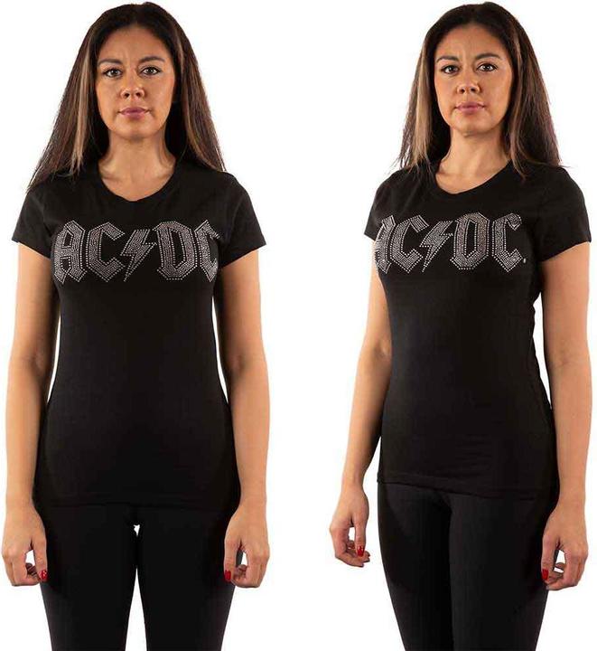 Actual product image AC/DC Logo Diamante (Girlie) (S)