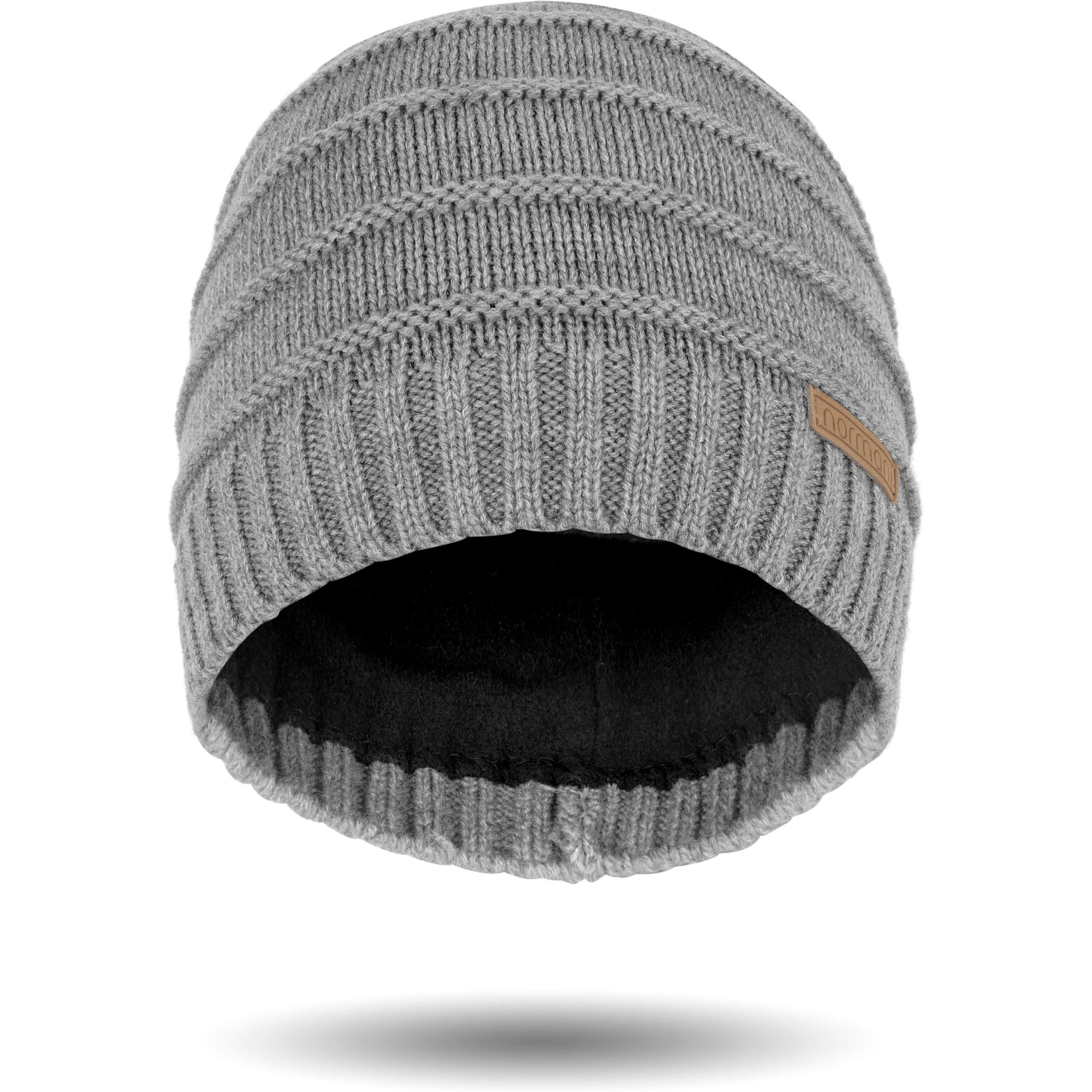 Normani, Herren, Mütze, Wintermütze Yonce, Grau, (One Size)