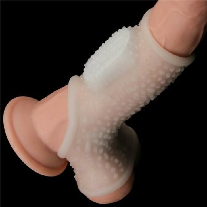 Actual product image Lovetoy Penis sheath with vibration (3.80 cm)