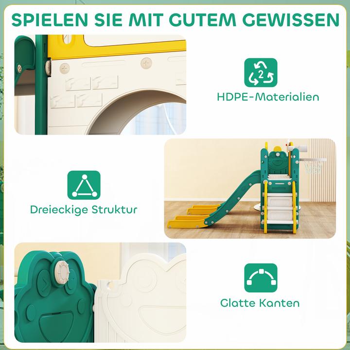 Immagine prodotto Aiyaplay Kinderschaukel & Kinderrutsche Set HDPE Gelb