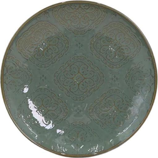Domoletti Plate dessert Green arabic, Ø 19 cm, green