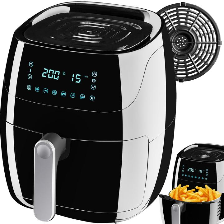 tectake Air fryer Yaiza - 4.3 l capacity - Recipes booklet included