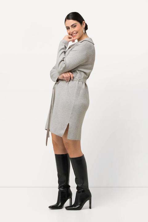 Actual product image Ulla Popken Belted Knit Dress (54)