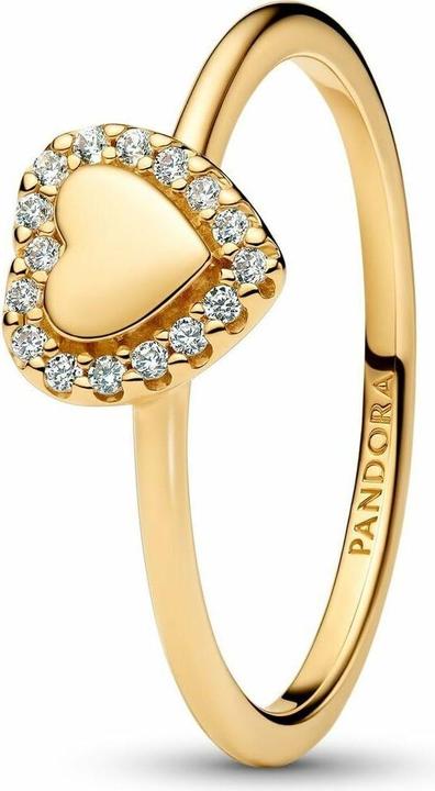 Produktbild Pandora Gravierbarer Herz-Halo-Ring (52)