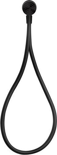 Image du produit Gessi HI-FI, coude de raccordement mural 1/2, flexible de douche noir mat 1,50 m, douchette à main (9 l/min)