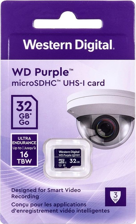 Actual product image WD Purple SC Ultra Endurance (32 GB, microSDHC, U1, UHS-I)