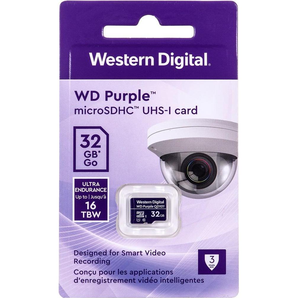 Thumbnail - WD Purple SC Ultra Endurance (32 GB, microSDHC, U1, UHS-I), Speicherkarte, Violett