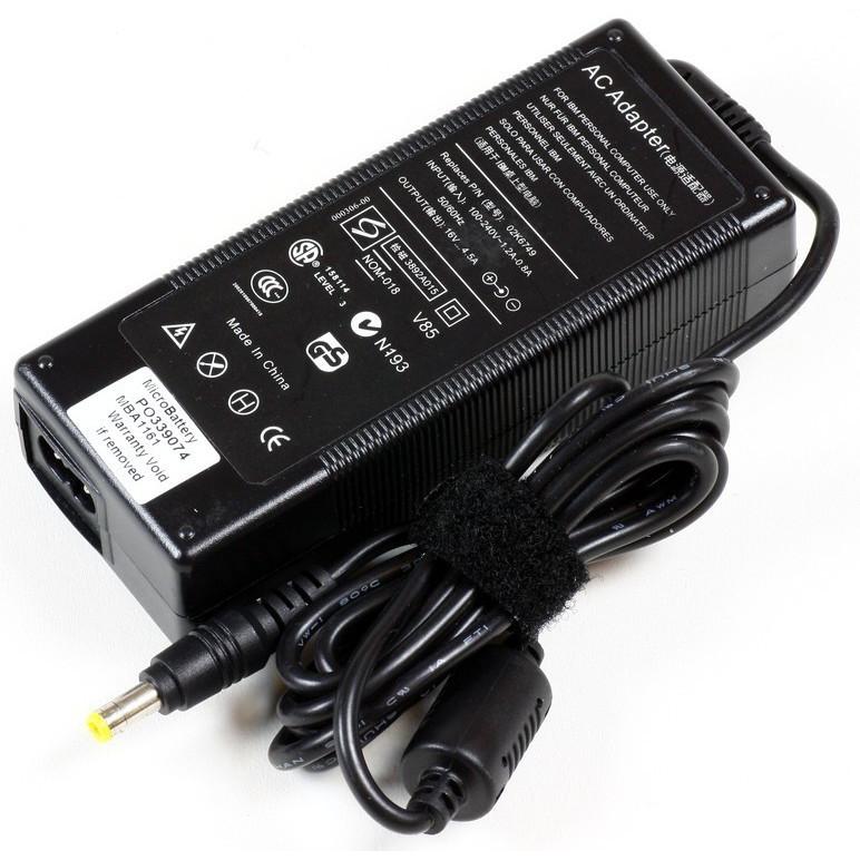 CoreParts MBA1161 AC-Adapter (72 W), Notebook Netzteil, Schwarz