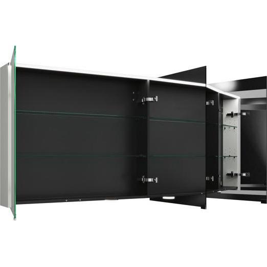 Thumbnail - burgbad, Spiegelschrank, Eqio Spiegelschrank mit horizontaler LED-Beleuchtung, 3 Türen, mittlerer Anschlag rechts, 1