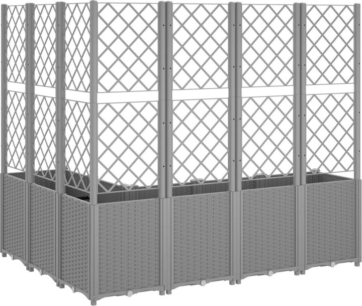 Actual product image VidaXL Planter with trellis PP