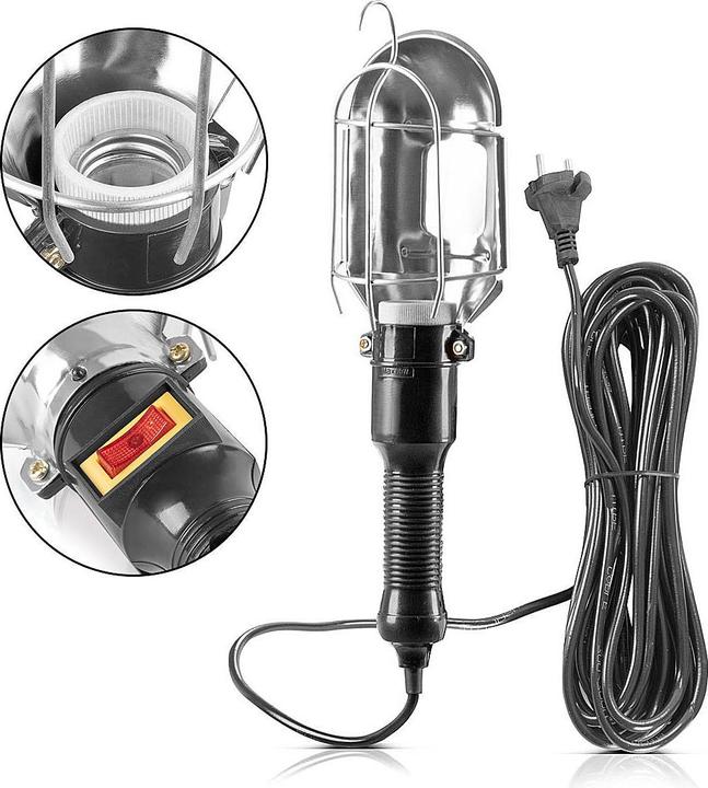 Actual product image Stahlwerk Work light with E27 socket up to max. 60W with 10 m cable