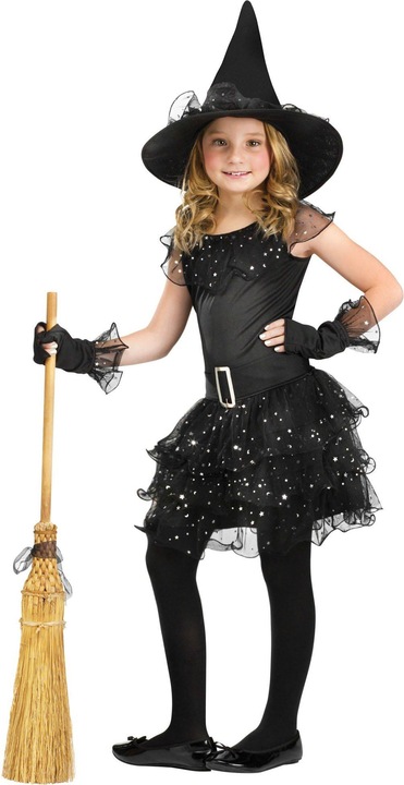 Produktbild Fun World Division Sternen Hexe Kostüm für Halloween und Karneval (116, 122, 128, 125 B, 120 B)
