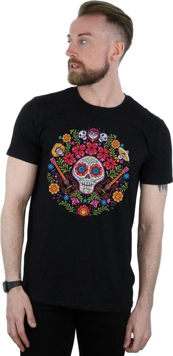 Immagine prodotto Disney Coco Embroidered Skull Print Maglietta Uomo (3XL)
