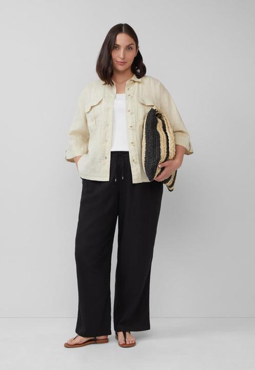 Actual product image S.Oliver Hose Leichte Leinenmix-Hose mit Elastikbund (44)