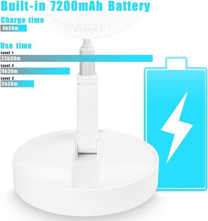 Image du produit AICase Höhenverstellbarer Tisch- und Standventilator (40 dB)