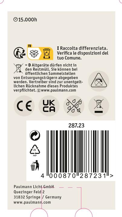 Immagine prodotto Paulmann Lampada per uso generico (E27, 40 lm, 1 x)