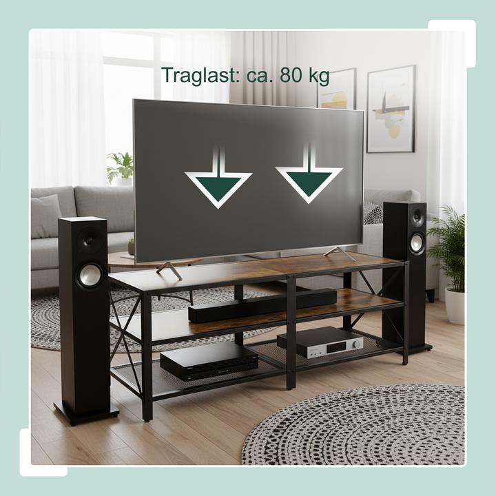 Produktbild Relaxdays TV-Lowboard (140 x 39 x 52 cm)