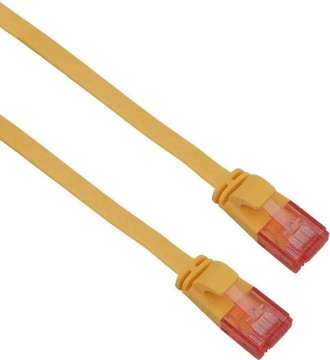 Produktbild Helos ultra slim Patchkabel U/UTP Cat 6 gelb 7,5m (U/UTP, CAT6, 7.50 m)