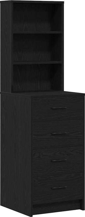 Actual product image vidaXL Black oak dressing table