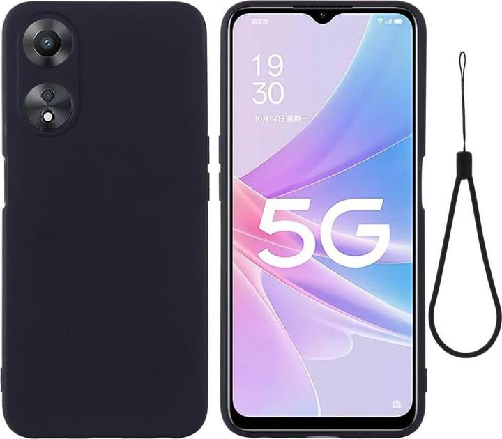Image du produit Cover-Discount OPPO A78 5G - Housse en caoutchouc silicone noir (Oppo A78 5G)