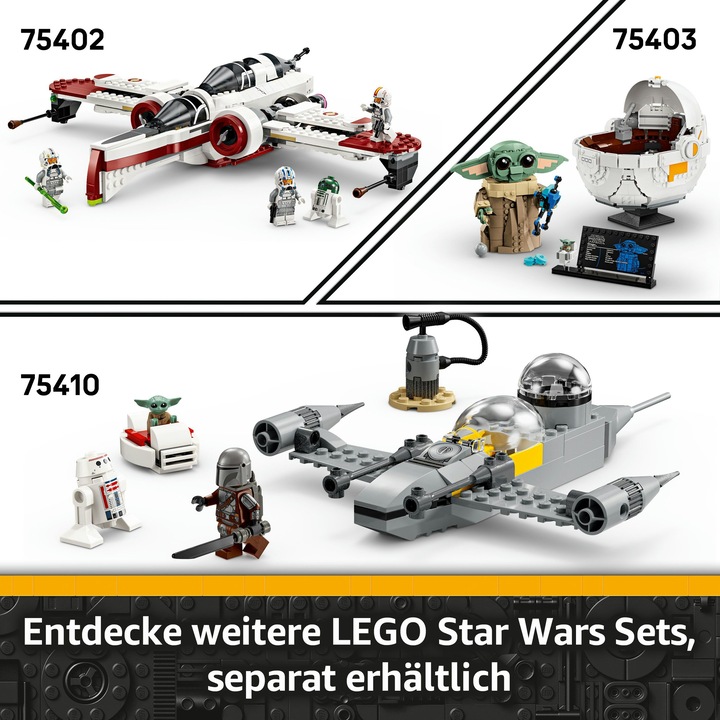 Actual product image LEGO Ahsokas Jedi Interceptor (75401, LEGO Star Wars)
