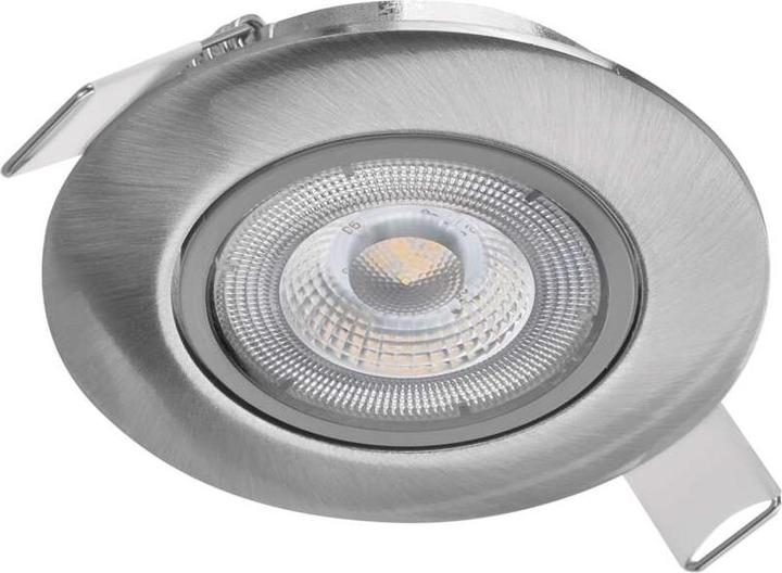 Immagine prodotto Emos Spot LED a soffitto Esclusivo argento, rotondo, 5W bianco caldo (450 lm)