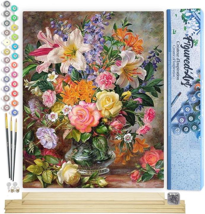 Produktbild Figured'Art Malen nach Zahlen Set - Explodierende Blumen