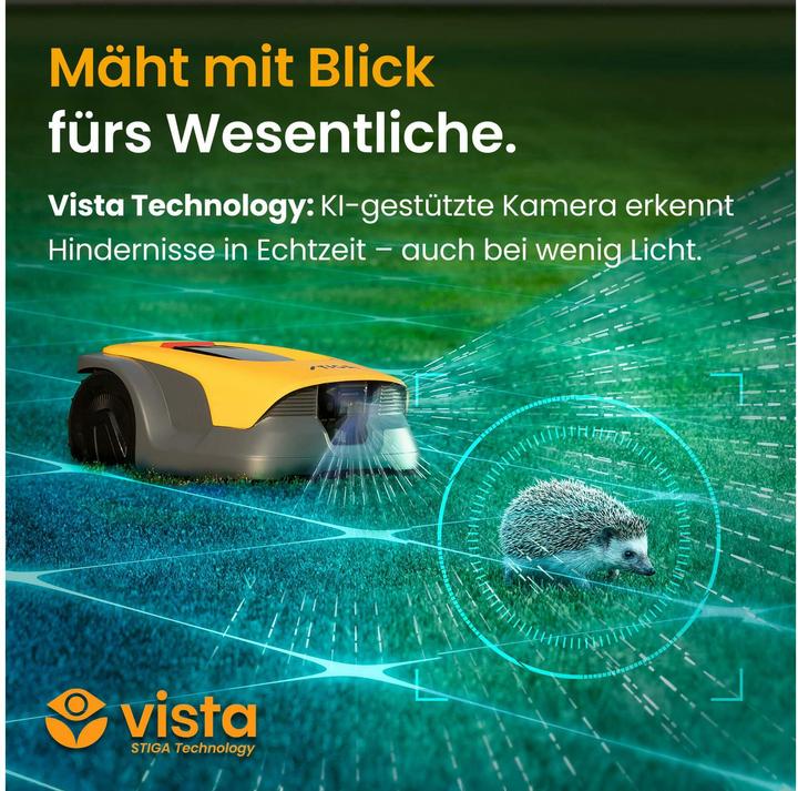 Produktbild Stiga Autonomer Mähroboter A6V inkl. Akku (600 m²)