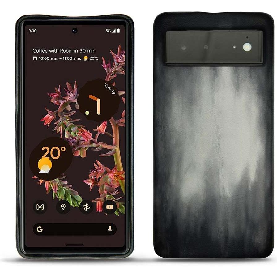 Noreve Lederschutzhülle (Google Pixel 6), Smartphone Hülle, Grau