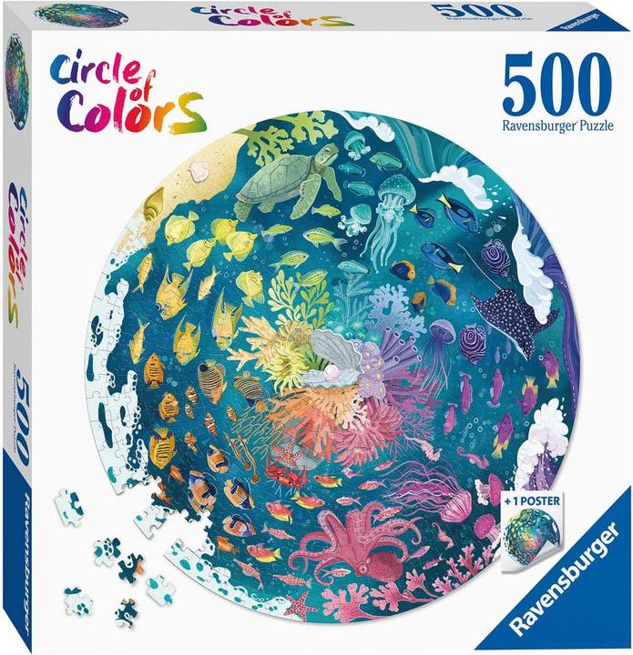 Produktbild Ravensburger Farbkreis-Puzzles - Ozean (500 Teile)