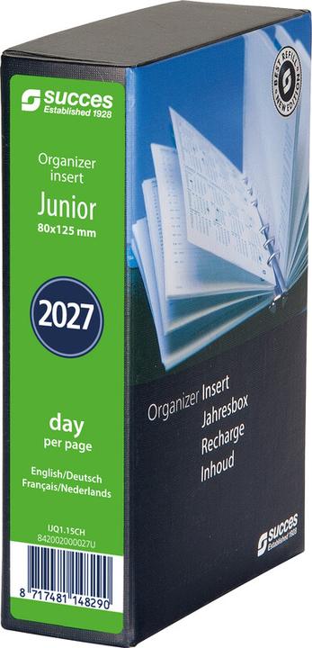Immagine prodotto Succes Ricambi agenda annuale completi Junior gennaio - dicembre (8 x 12,5 cm, 1 giorno / 1 pagina)