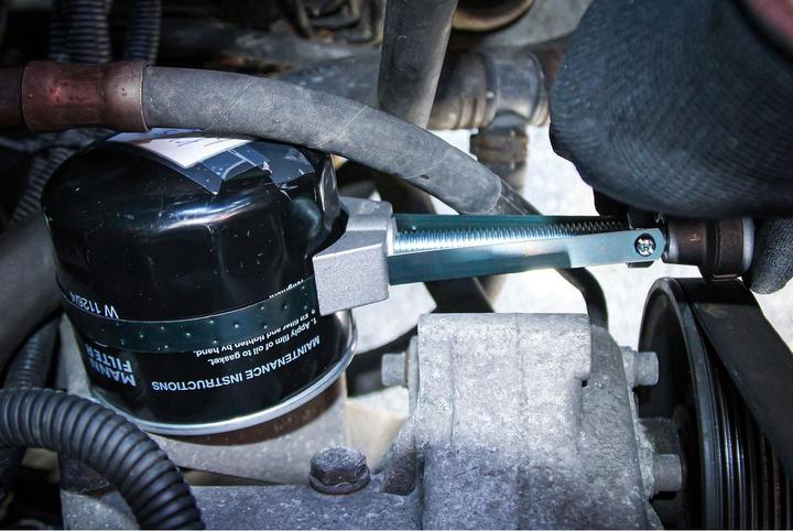 Actual product image BGS Oil filter strap spanner