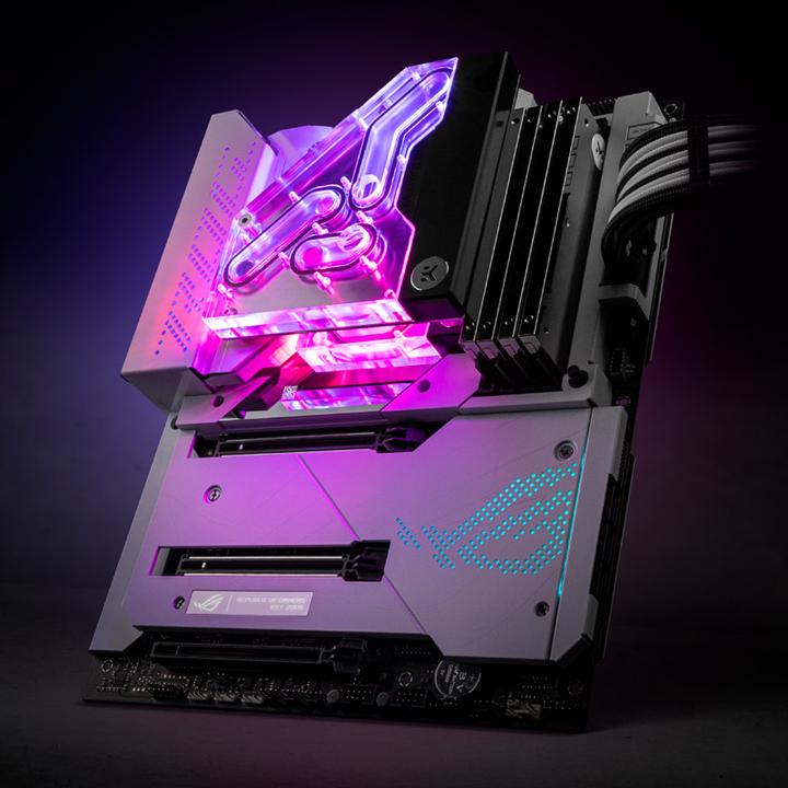 Actual product image EKWB EK-Quantum Momentum² VRM Bridge ROG Maximus Z690 Formula D-RGB - Acrylic