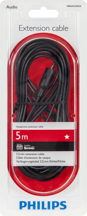 Produktbild Philips Kopfhörer-Verlängerungskabel SWA2531W/10 (0.25 m, 3.5mm Klinke (AUX))