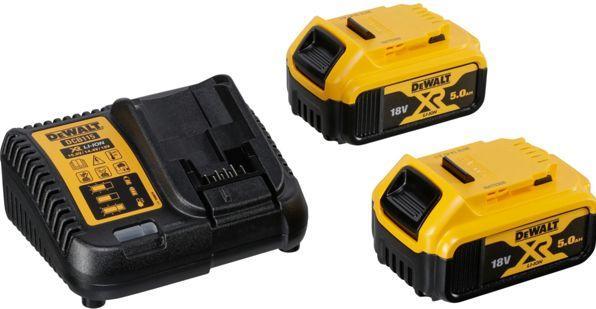 Produktbild DeWalt SDS-PLUS BOHRHAMMER 18V 2,1J 2 x 5,0Ah XR LI-ION KURZHAMMER TSTAK DCH273P2T (Akkubetrieb)