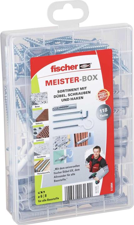 Produktbild Fischer Meister-Box - UX + S + H (118 Stk.)